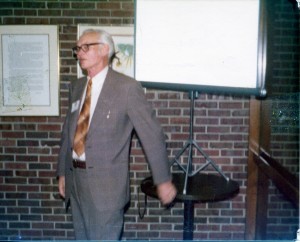 Louis H. Bruhn at Valley City State Teachers College Alumni function in Anoka MN May, 1974.