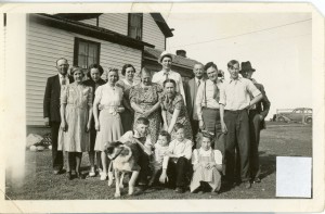 Most of the Busch and Bernard families at the farm, June 1941