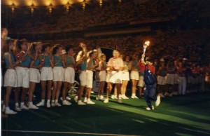 Closing Ceremony, International Special Olympics, Minneapolis Metrodome, July, 1991.