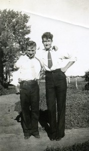 Marvin and Frank, circa 1935, probably Oakwood ND