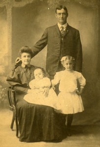 Josephine and Henry Bernard in 1908, with youngster Henry, and his sister Josie.