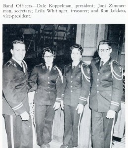 STC Band Officers 1960-61, Leila 2nd from right