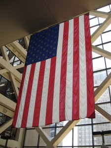 U.S. flag at Hennepin County Government Center, May 7, 2013