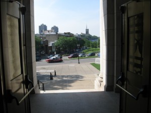 From Basilica of St. Mary towards Hennepin Avenue June 30, 2013