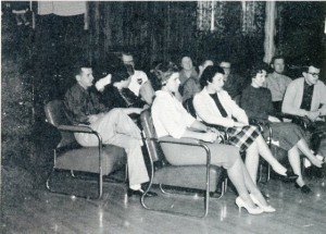 Watching the 1960 Election Results come in at Valley City State Teachers College, Nov. 1960