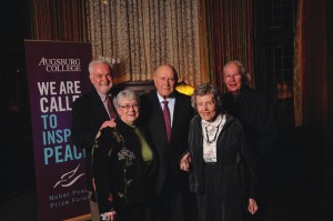 Dick and Cathy with F.W. deKlerk, and Donna and Lynn Elling, March 2, 2012