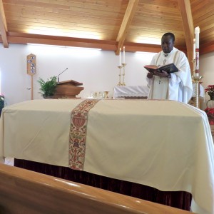 Fr. John Kizito of St. Helena's at Ellendale ND presided at Edith's Funeral Mass.  Father Okafor was on retreat in Israel and could not attend.
