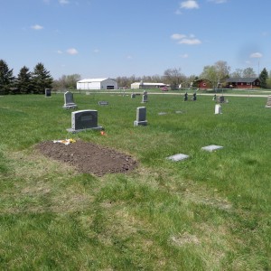 St. John's Cemetery, Berlin ND, May 21, 2014.  Verena's headstone is to the right of the Busch family headstone.