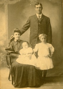 Josephine, Henry, Henry Jr and Josephine Bernard, Grafton ND 1908