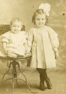 Esther and Lucina Busch, rural Berlin/Grand Rapids ND 1910