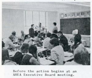 AHEA Executive Board Meeting in October 1971