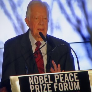 Jimmy Carter, March 6, 2015, Nobel Peace Prize Forum in Minneapolis MN