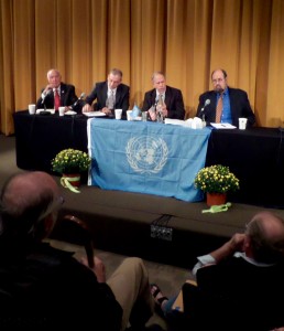 August 24, 2015, at University of Minnesota.  From left, Terrence Flower, Oren Gross, Tom Handson, William Beeman