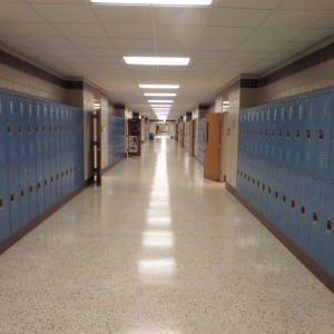 August 23, 2015 (the hallway looks almost exactly the same as 50 years ago.)