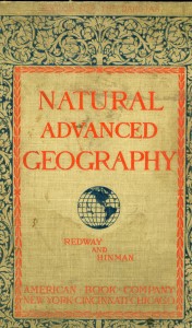 Cover of 1912 edition of ND Public School Geography text.