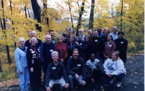 Peter Barus, front row, left, Oct 23, 2002, Mastery Conference, Annandale MN.