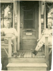 Henry and Josephine Bernard, 738 Cooper Ave, Grafton ND, ca early 1950s.