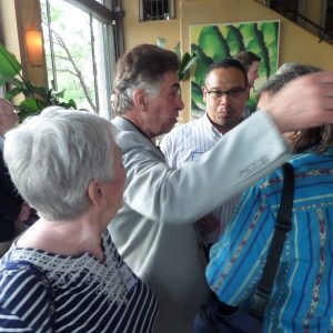 Rep. Keith Ellison, Minneapolis, with constituents Jun 9, 2016