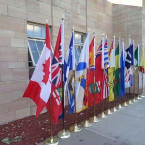 Dominion of Canada and Provincial Flags Jun 27, 2016