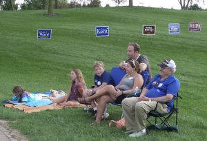 Three generations at a political picnic, August 15, 2016